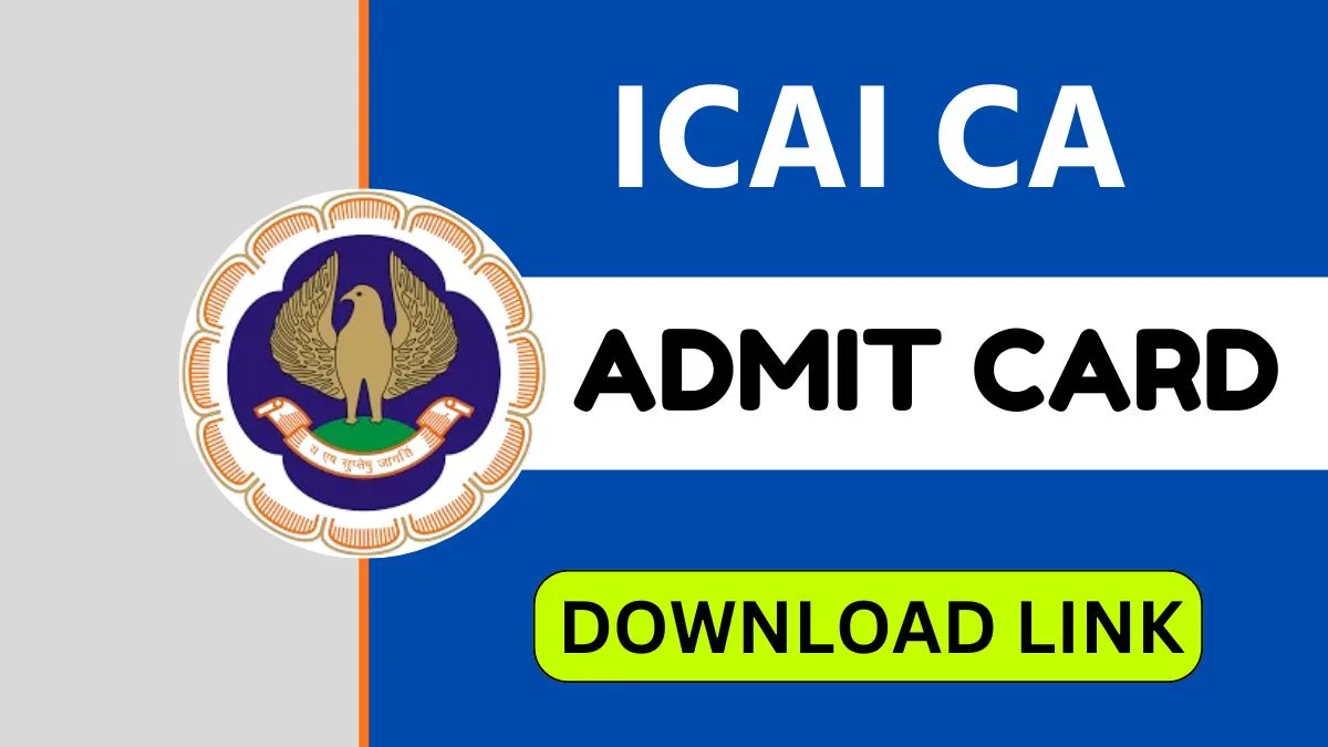 ICAI CA Final Admit Card Jan 2026